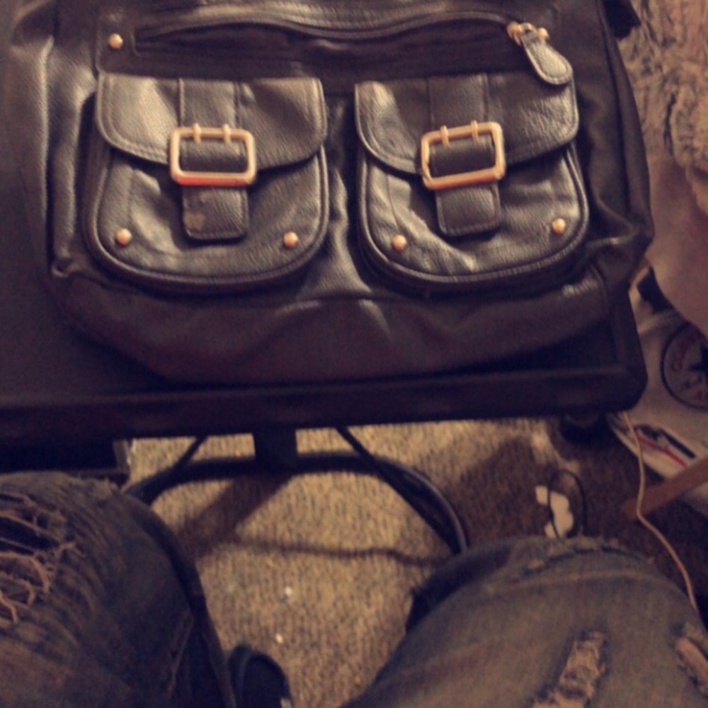 Smaller Black Leather women’s hand bag